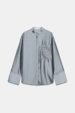 РУБАШКА С ВЫШИВКОЙ И КАРМАНОМ — ZW COLLECTION — ZARA