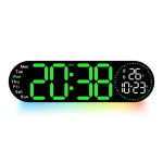 Часы-будильник настоль-настенные LED 5509 Black-White