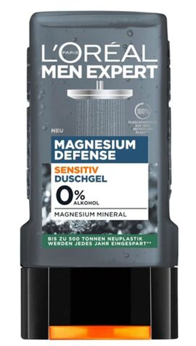 Гель для душа Men Expert Magnesium Defense Hypoallergenic гипоалергенный 250 мл (Франция)
