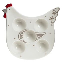 GAEM Тарелка для 5-ти яиц, L18,5 W20 H3,5 см
