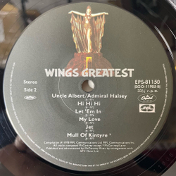 Винтажная виниловая пластинка LP Paul McCartney Wings Greatest (Japan 1978) (Obi, Постер) Band On The Run