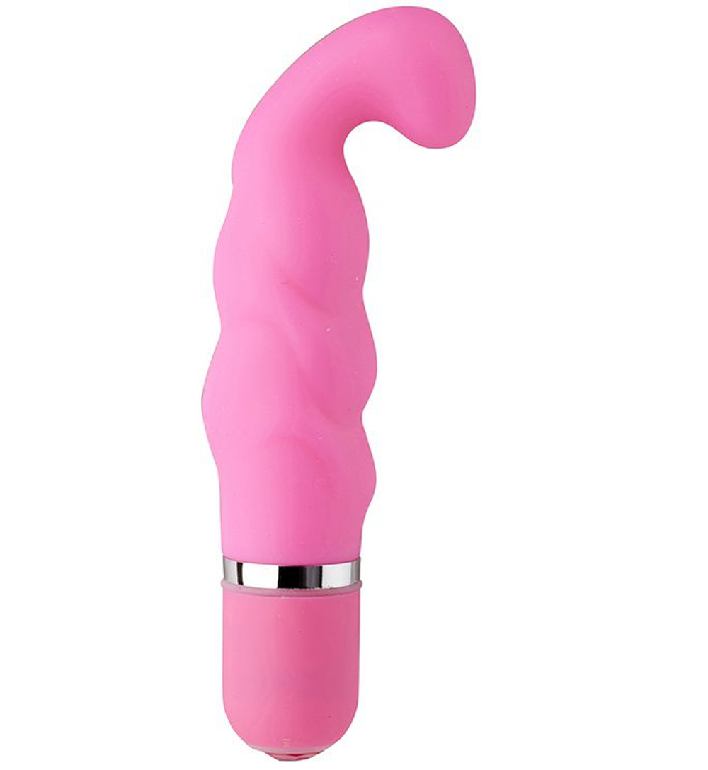 Розовый вибратор для G-массажа NEON EXTREME DREAM PINK - 11,4 см. (Цвет: розовый)