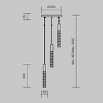 Подвесная люстра Maytoni Selemo MOD328PL-L9BS3K