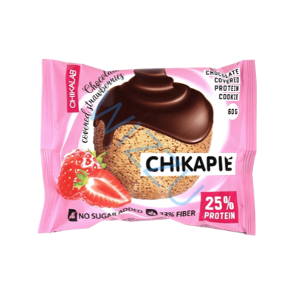 Печенье глазированное с начинкой "Клубничное", ТМ "CHIKALAB"