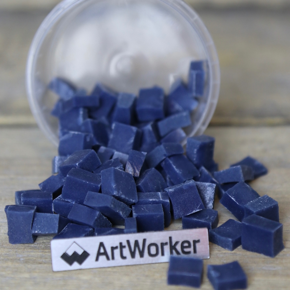 Синяя колотая смальта DK09 10x10 мм | ArtWorker