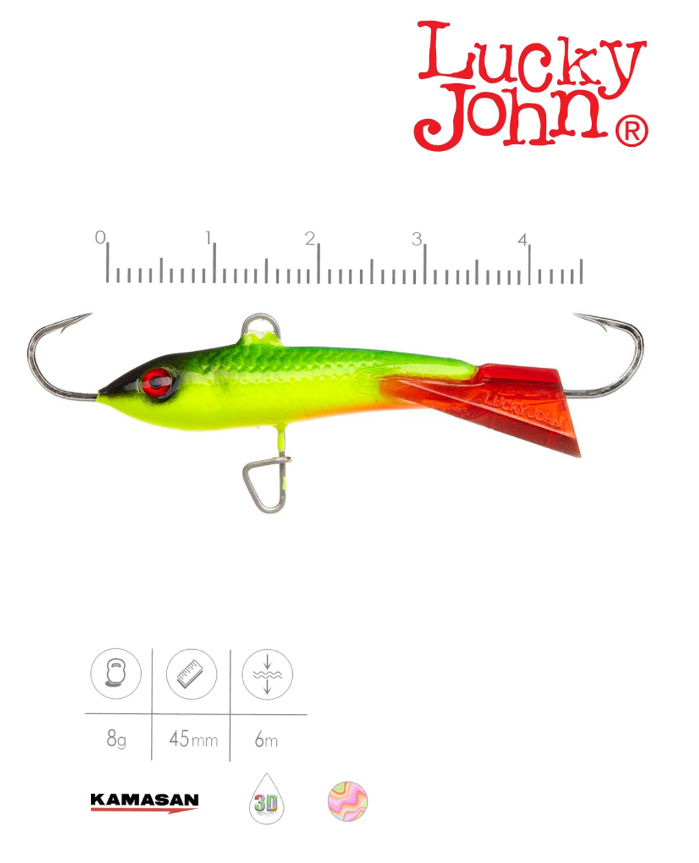 Балансир LUCKY JOHN Classic №4.5, цвет 26RT, арт. 81450-26RT