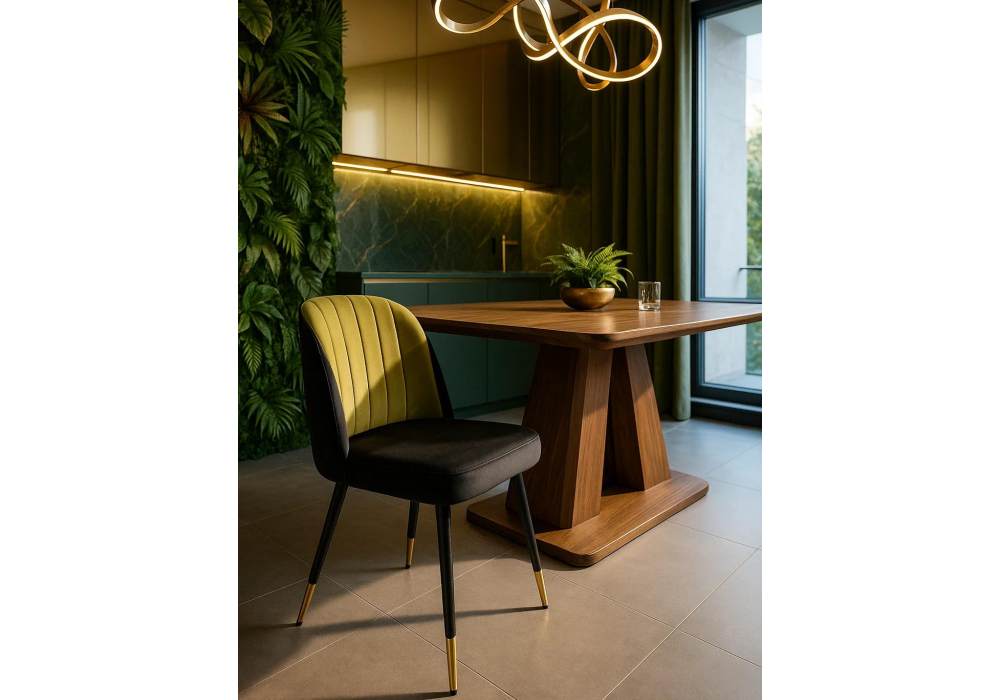 Стул на металлокаркасе Woodville Penelopa black, hakki,  black, gold
