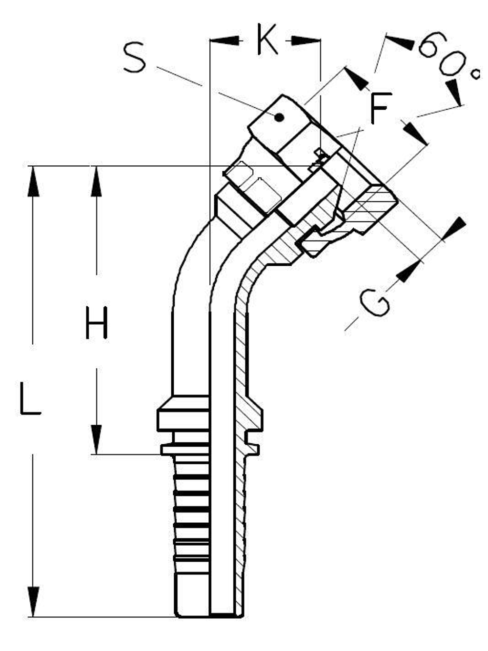 Фитинг DN 38 BSP (Г) 1.1/2 (45)