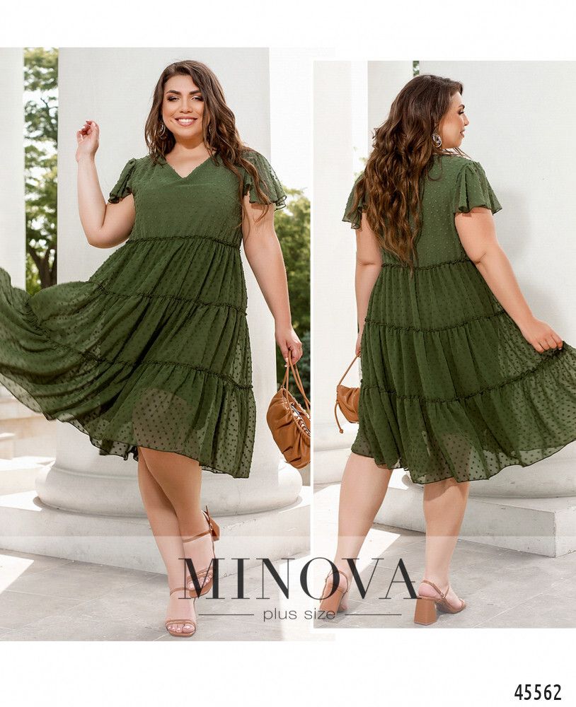 Платье 8638-1-хаки Minova Платье 8638-1-хаки Minova