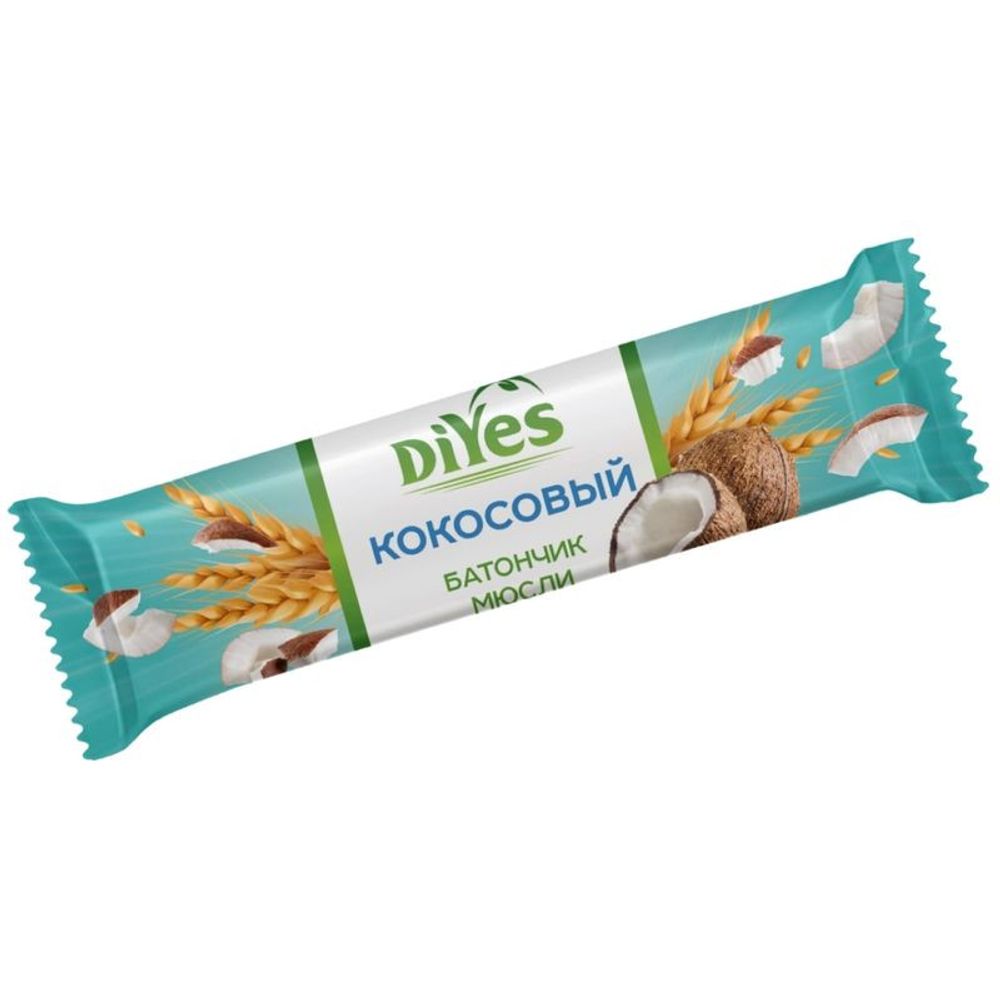 Батончик мюсли кокос DIYES 25 гр