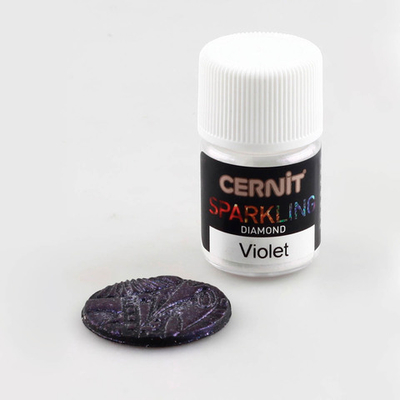Мика-порошок, слюда Diamond/бриллиантовый "Sparkling Powder" 5гр. Cernit, 900 violet/фиолетовый