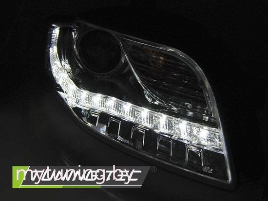 Передние фары DAYLIGHT LED IND. CHROME для Audi A4 B7