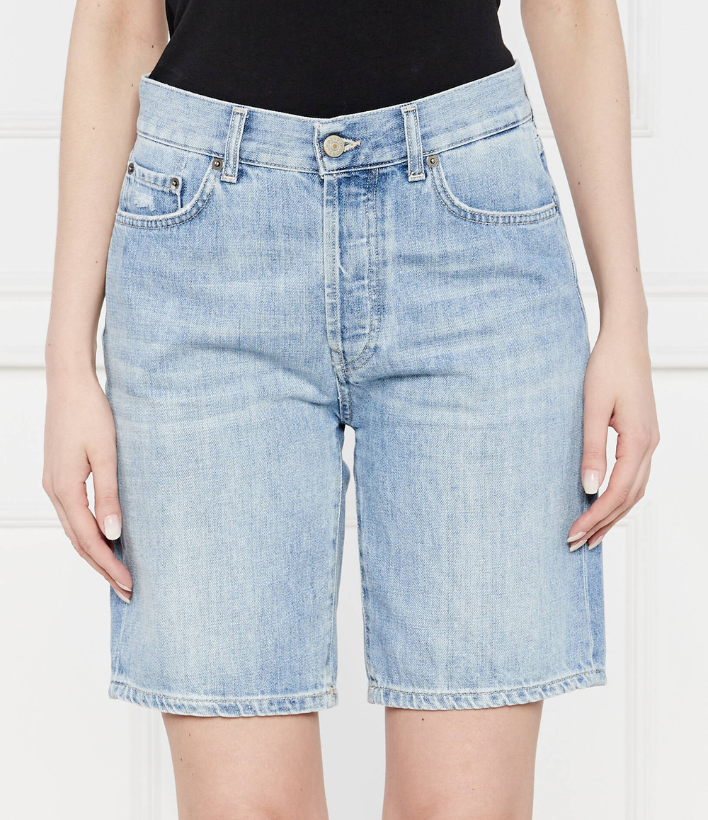 Джинсовые шорты DONDUP - made in Italy - голубой(DP744 DF0263D GY2)