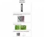 09208-F(220V),16(10) Светильник уличный Грайни серый 220V w18*8 h80 Led Philips 5W (4000K) Декоративная подсветка розовая.. ТМ Kink Light