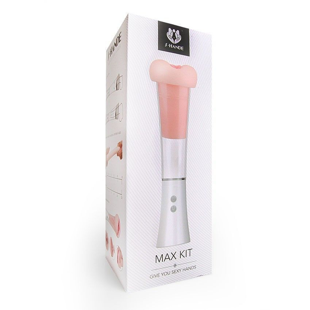 Автоматическая вакуумная помпа с реалистичной мягкой вставкой Max Kit (Цвет: телесный)