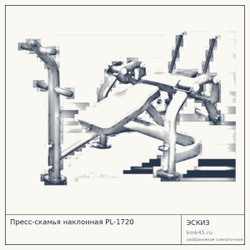 Пресс-скамья наклонная PL-1720 — от 87 000 ₽