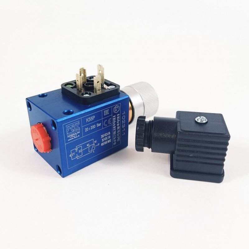 Реле давления K57P FOX на 350 бар 1/4 BSP регулируемое от 30 до 300 бар