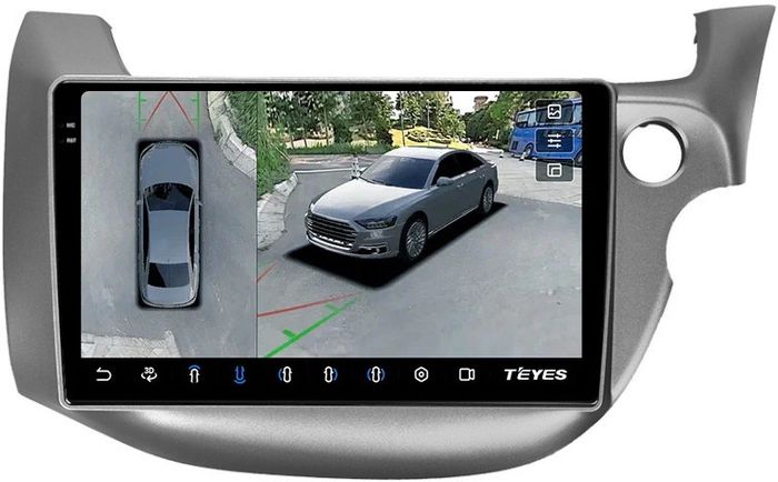 Магнитола для Honda FIT 2 2007-2014, FIT Shuttle - Teyes CC3-2K-360 на Android 10, Быстрая, 2K QLED, CarPlay, 4G SIM-слот, 4 камеры в комплекте