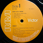 Sweet ‎– Give Us A Wink (Англия 1976г.)