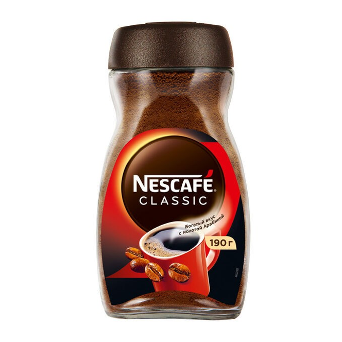 NESCAFE Сlassic стекл банка 190г Y21
