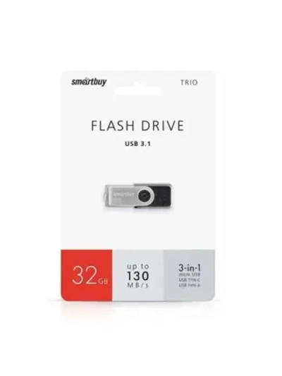 Память USB Flash 32 ГБ TRIO BLACK