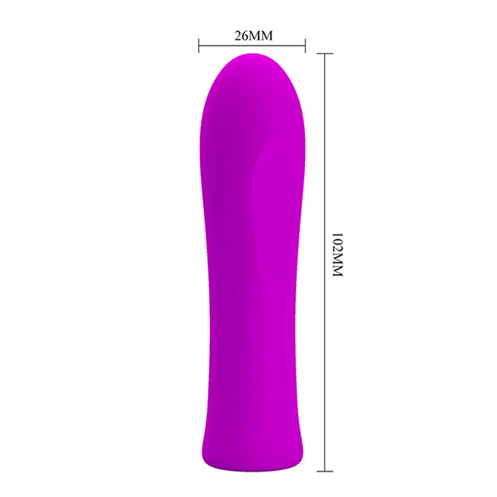 Лиловый мини-вибратор 10,2см Pretty Love Alfreda BW-500018