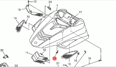 Клипса крепежная 8FA771350000