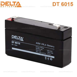 Аккумуляторная батарея Delta DT 6015 (6V / 1.5Ah)