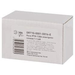 Реле электротепловое ЭРА PRO DRT10-0001-D016-E РТИ-1306 1-1,6А | Электротепловые реле и аксессуары