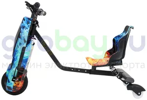 Электро Дрифт-карт IKINGI Drift Cart P2 250W (36V/4.4Ah) - Огонь и Лёд фото №5