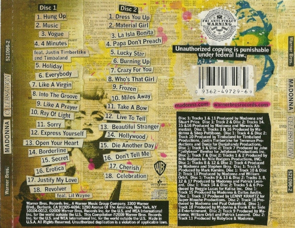 Madonna / Celebration (2HDCD)