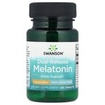 Swanson Vitamins, мелатонин, двойное высвобождение, 3 мг, 60 таблеток
