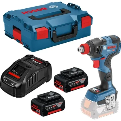 Аккумуляторный гайковерт GDX 18V-200 C 2х5 А·ч L-Boxx BOSCH 06019G4201