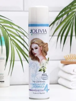 Лак для волос сильной фиксации серии «Olivia» с экстрактом ромашки, 250 мл