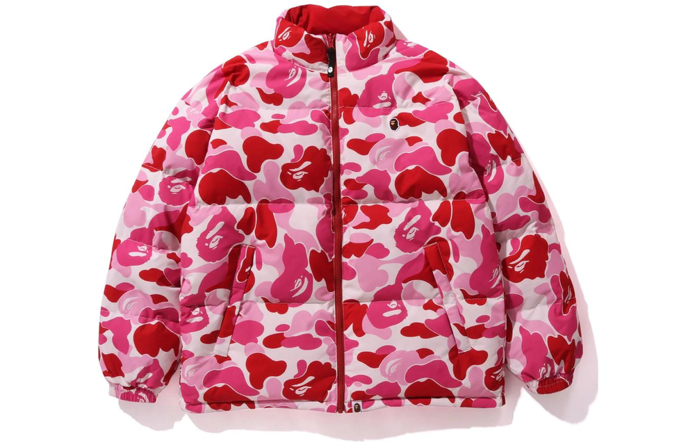 A Bathing Ape Abc Camo Reversible Down Куртка розовый