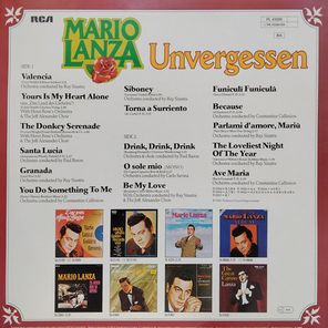 Винтажный винилMario Lanza — Unvergessen (LP)