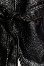 КУРТКА ИЗ ИСКУССТВЕННОЙ КОЖИ С ПОЯСОМ — ZW COLLECTION — ZARA