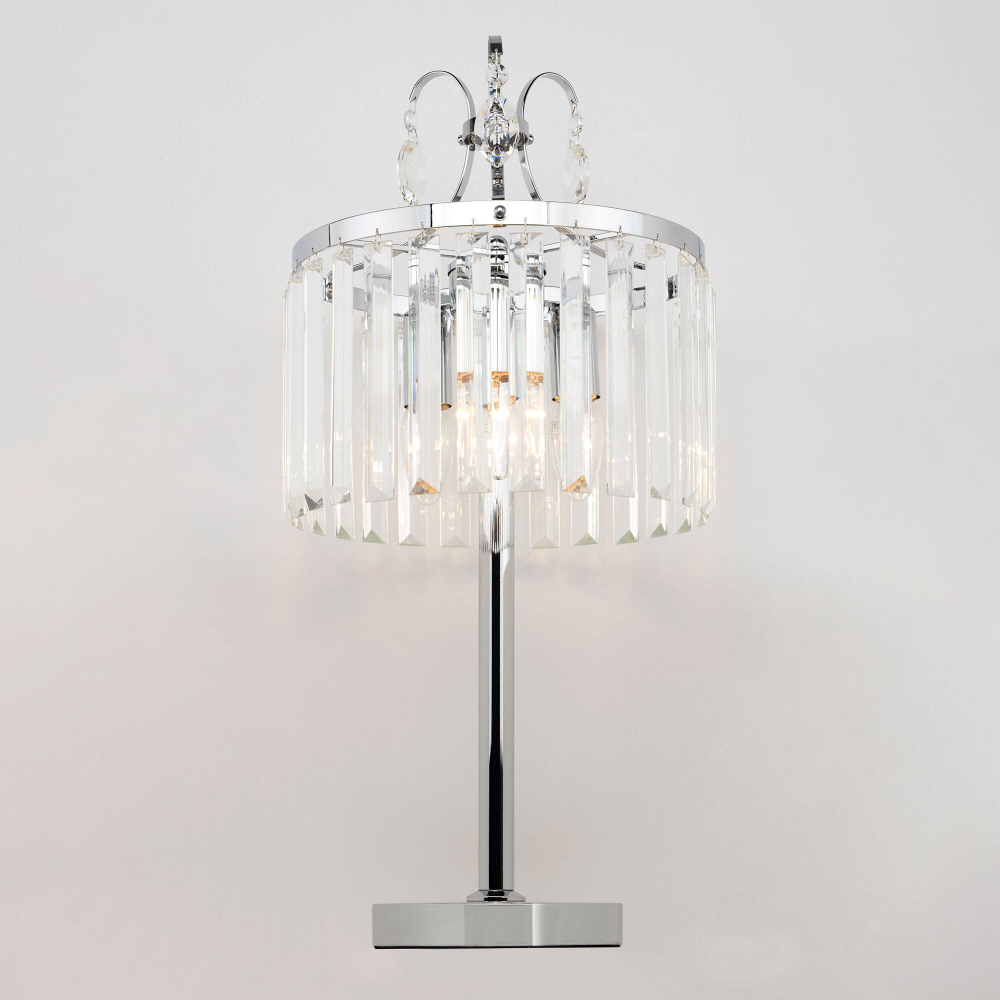 Citilux Инга CL335831 Настольная лампа хрустальная Хром