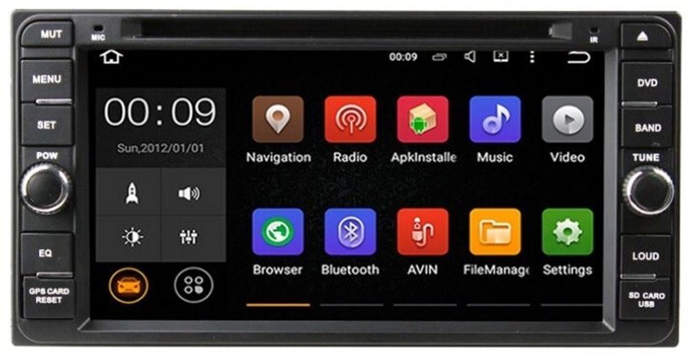 Магнитола для Toyota (200х100мм) - Airok RX-1101D Android 13, Быстрая, SIM-слот