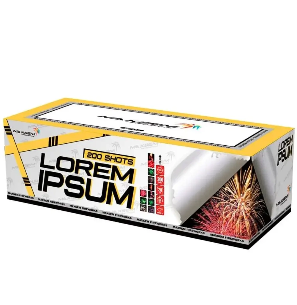 Батарея салютов Lorem ipsum (MC115) от Maxsem, 200 залпов, 20 мм