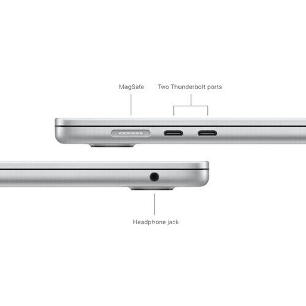 Ноутбук Apple MacBook Air 15 2024 MC9E4LL/A (M3 8-Core, GPU 10-Core, 16 ГБ, 256 ГБ ), серебристый