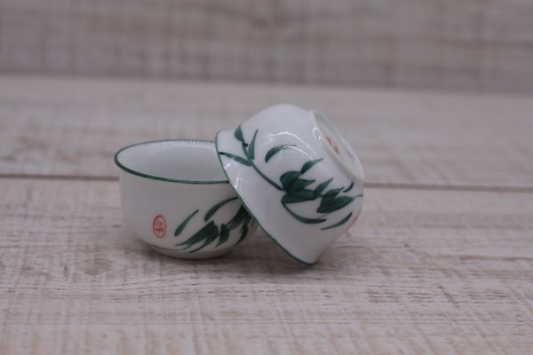 Чашка  с зеленой травой, фарфор, 20мл