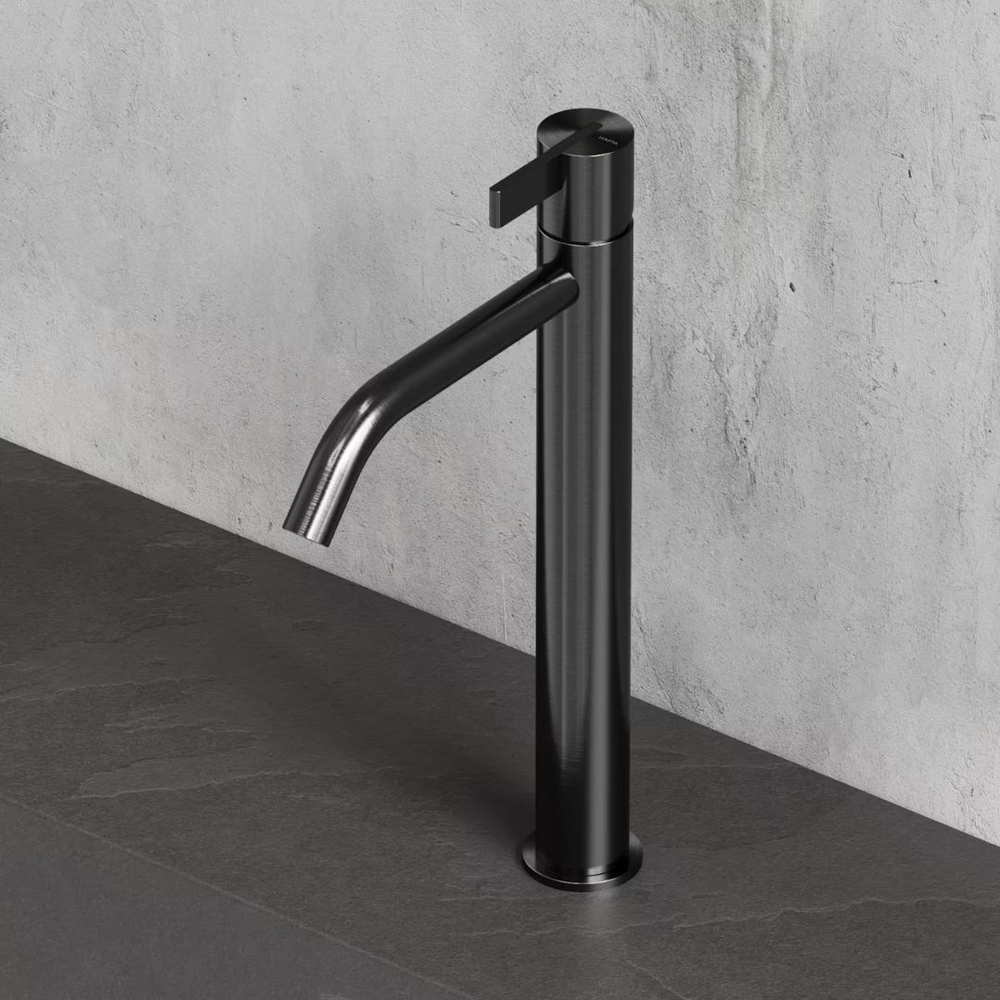 Смеситель для раковины HAPA Z35, высокий однорычажный (цвет - черный матовый BM) Z35.0004.BM