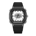 Dickies SS23 Wrist Watch Quartz Movement Plastic Strap White Dial Unisex 30m Water Resistant