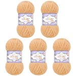 Пряжа Alize (Ализе) Velluto / уп.5 мот. по 100 г, 68м, 429 верблюжий