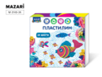 Пластилин 24цв. классический, 480г. со стеком (Mazari)