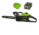 Цепная пила аккумуляторная Greenworks GD60CS25k4 Арт. 2008907UB, 60V, 40 см, бесщеточная, 2500 Вт, с 1хАКБ 4 Ач. и ЗУ