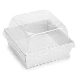 Короб ForGenika SmartPack 550+купольная крышка БЕЛЫЙ (50шт/450шт) (114*114*40)