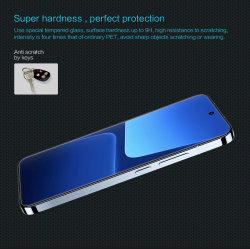 Защитное стекло с прозрачными рамками от Nillkin для смартфона Xiaomi 13, серия H Anti-Explosion Glass Screen Protector