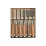 Комплект стамесок (Фудзикава) Shirogami 6, 9, 12, 18, 24, 30 мм Fujikawa Z.F-PRO-6